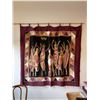 Image 1 : African Art Hanging Painted Fabric Art - From the Luangwa Valley