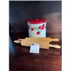 Image 1 : Vintage Husband Beaters / Rolling Pins & Cookie Tin