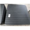 Image 2 : Wicker Style Black Plastic Patio Storage End Tables (No Bottom)