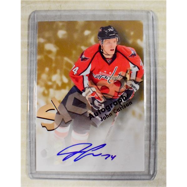 2012-13 FLEER RETRO SKYBOX JOHN CARLSON AUTO