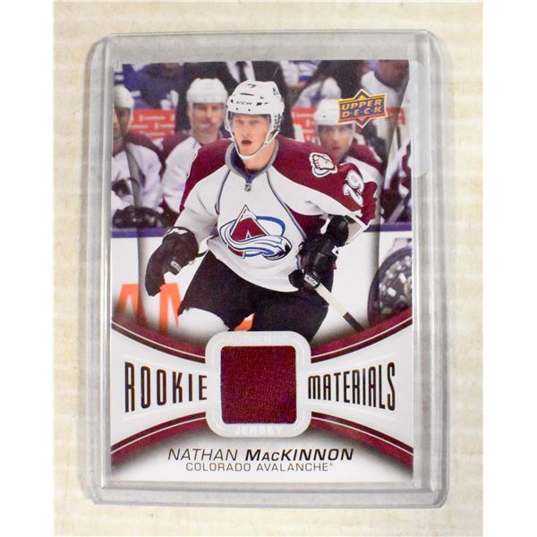 2013-14 UPPER DECK ROOKIE MATERIALS MACKINNON