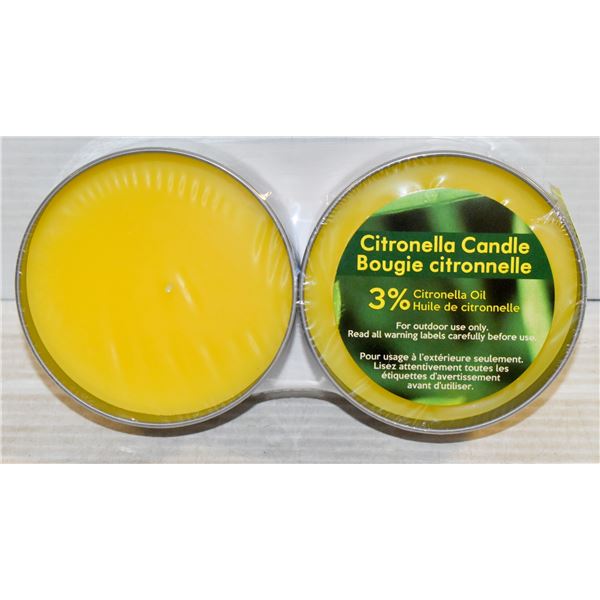 2 PACK CITRONELLA CANDLE