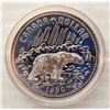 Image 1 : RCM 1980 CANADIAN SILVER PROOF DOLLAR "GRIZZLY
