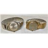 Image 1 : 2 VINTAGE METAL 17 JEWEL WATCHES - WILL SHOW SIGNS