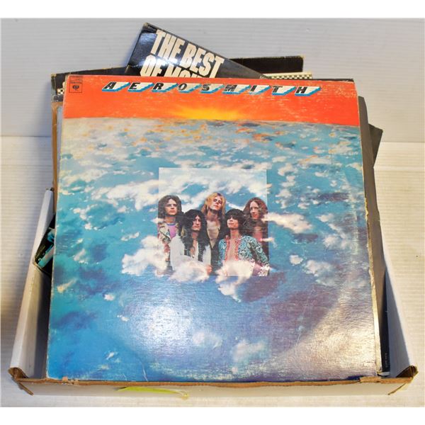 BOX W/ 20 ROCK ALBUMS