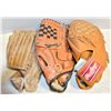Image 1 : ASSORTED KIDS SOFTBALL GLOVES