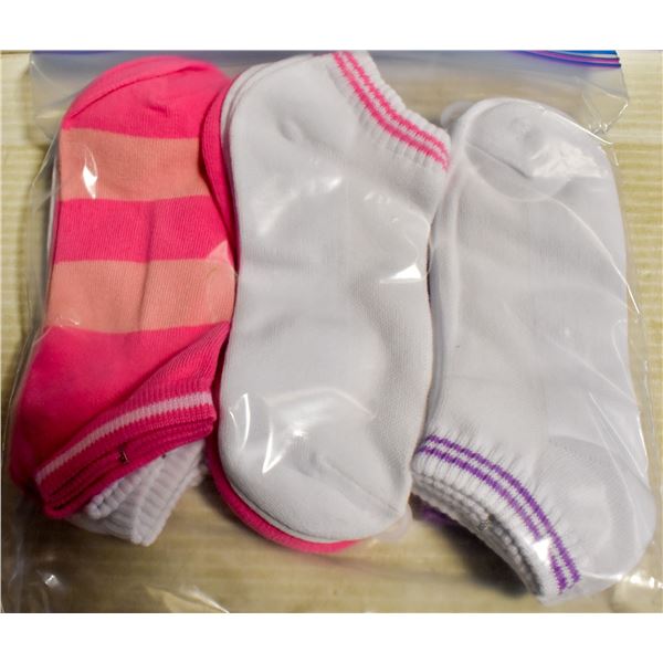 9 PK LADIES ANKLE SOCKS