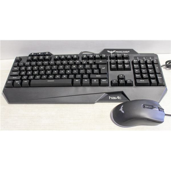 NEW MAGIC EAGLE HAVIT GAMING KEYBOARD & MOUSE