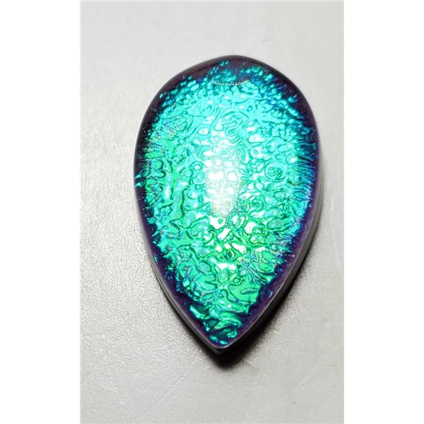 4)  LAB CREATED PEAR SHAPED TRIPLATE OPAL , SHADES