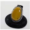 Image 1 : 9)  NATURAL MOOKITE JASPER TEAR DROP RING WITH