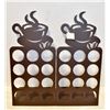 Image 1 : 2 METAL COFFEE POD HOLDERS FOR EXTRA LARGE PODS