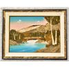 Image 1 : 1950'S FRAMED HANDCRAFTED BARK PICTURE