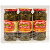 Image 1 : 3 PK MEZZETTA  DELI-SLICED HOT JALAPENO PEPPERS