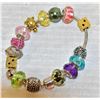 Image 1 : PANDORA STYLE BRACELET WITH 16 BEADS