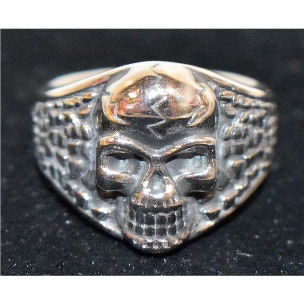 NEW SKULL HEAD RING - MEN'S SIZE 9