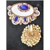 Image 1 : PAIR OF LARGE ARTISTIC BROOCHES