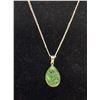 Image 1 : 925 STERLING SILVER 28 INCH CHAIN WITH ZOISITE