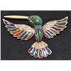 LARGE HUMMINGBIRD BROOCH WITH MULTI STONES