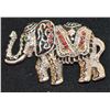 Image 1 : SILVER ELEPHANT WITH RED STONES