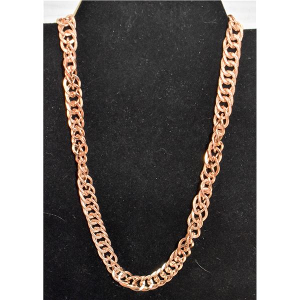 22 INCH ROSE GOLD PLATED NECKLACE