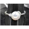 Image 1 : #334-FRESH WATER PEARL RING /WHITE