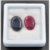 Image 1 : #258-RED BERYLE & SAPPHIRE GEMSTONE 258CT