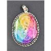 Image 1 : #5-NATURAL RAINBOW SOLAR QUARTZ PENDANT