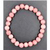 Image 1 : #94-NATURAL RHODOCHROSITE BEAD BRACELET 8MM/7.5"