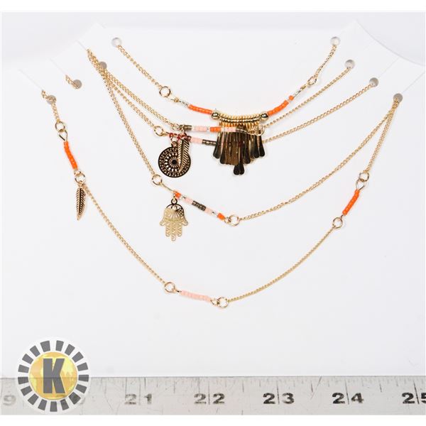 NEW 4 PC FASHION NECKLACE SET