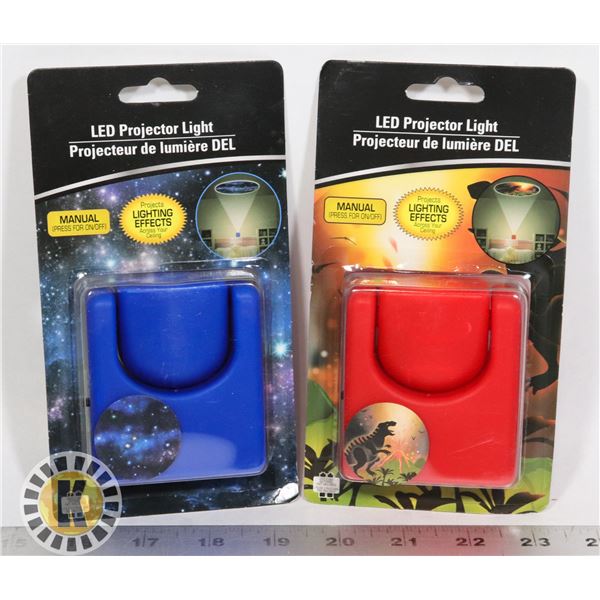 TWO NEW LED PROJECTOR LIGHTS (DINOSAURS, SPACE)