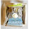 Image 1 : BOX OF WORLD BILLS AND COINS