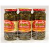 Image 1 : 3 PK MEZZETTA  DELI-SLICED HOT JALAPENO PEPPERS