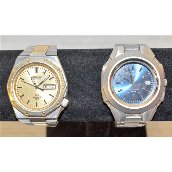 PAIR OF MENS WATCHES MAY REQUIRE BATTERY