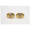 Image 1 : PAIR OF MEN'S GOLD AND SILVER TONE CUFFLINKS