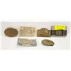 Image 1 : BOX WITH 6 VINTAGE OILFIELD BELT BUCKLES