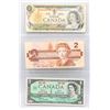 Image 1 : 6 OLD CANADA $1 & $2 DOLLAR BANK NOTES