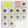 Image 1 : 1922-36 VARIOUS OLD CANADA NICKELS - 11