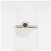 Image 1 : MZ50-39 10K WHITE GOLD MOISSANITE RING SIZE 6.75