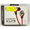 Image 1 : NEW MONSTER N-LITE HIGH PERFORMANCE EAR PHONES