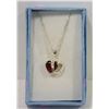 Image 1 : SILVER HEART PENDANT NECKLACE