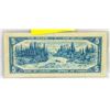 Image 2 : 1954 CANADA 5 DOLLAR BANKNOTE