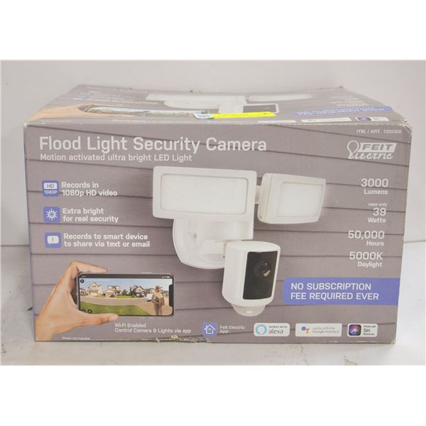 NEW FEIT FLOOD LIGHT WIFI SECURITY CAMERA (NO SUBS