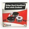 NEW CHINOOK RIDGE HARD ANODIZED NON-STICK COOKSET