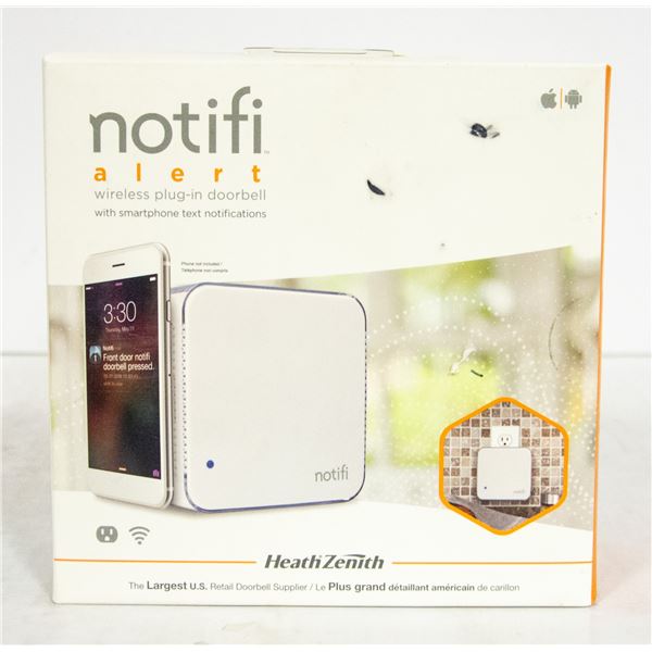 SEALED NOTIFI ALERT WIRELESS PLUG-IN DOOR BELL