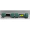 Image 1 : SET OF TWO 7LB DAILY BURN DUMBELLS