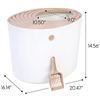 Image 1 : NEW UNPACKED IRIS TOP ENTRY LARGE CAT LITTER BOX