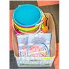 Image 1 : SET OF 2 NEW GIANT BEACH BALLS AND 6 PAIL &