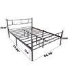 Image 2 : NEWLY ASSEMBLED FULL SIZE METAL BLACK BED FRAME