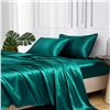 Image 1 : NEW REPACKED 6 PIECE SATIN SHEET SET, KING SIZE