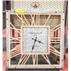 Image 1 : METAL AND WOOD WALL CLOCK 20 IN X 20 IN